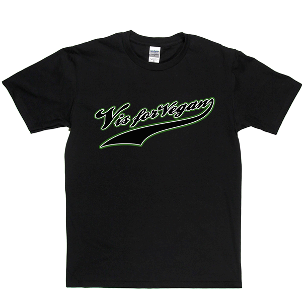 V is For Vegan - Baseball Style T Shirt product image 1