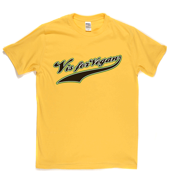 V is For Vegan - Baseball Style T Shirt product image 5