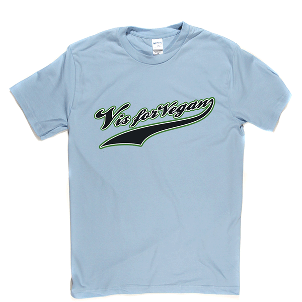 V is For Vegan - Baseball Style T Shirt product image 7