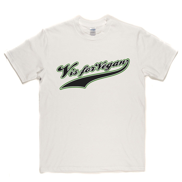 V is For Vegan - Baseball Style T Shirt product image 3