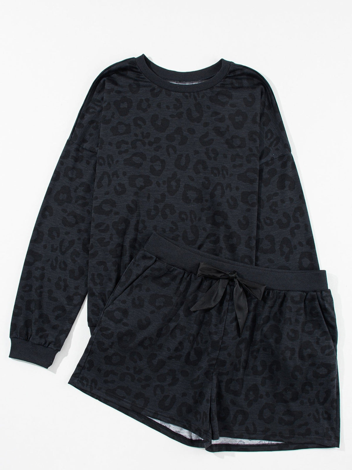Long Sleeve Top and Shorts Two Piece Set product image 4