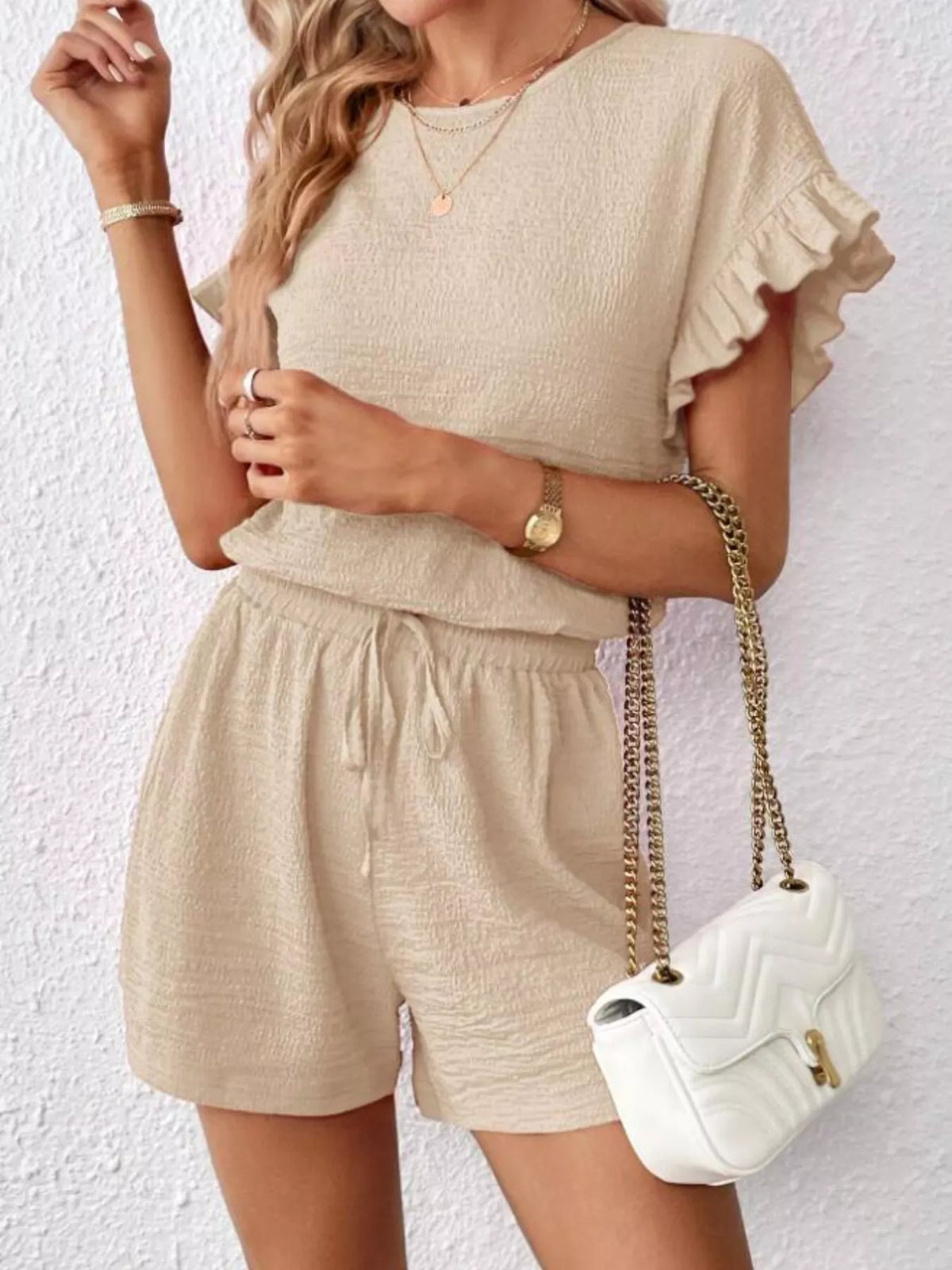 Round Neck Tee and Shorts Set product image 2