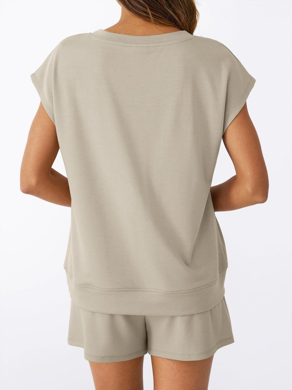 Casual V-Neck T-Shirt and Shorts Set product image 6