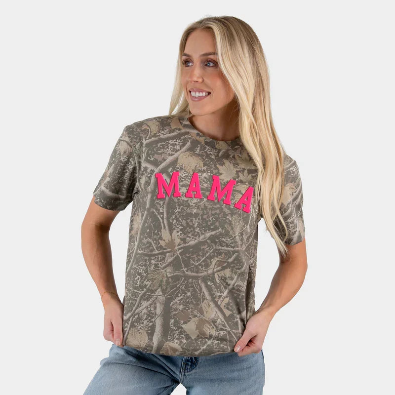 Mama Bold Puff Print - Women's Heavyweight Crew