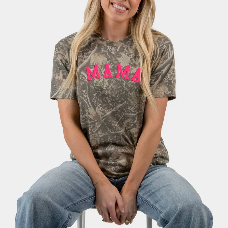 Mama Bold Puff Print - Women's Heavyweight Crew