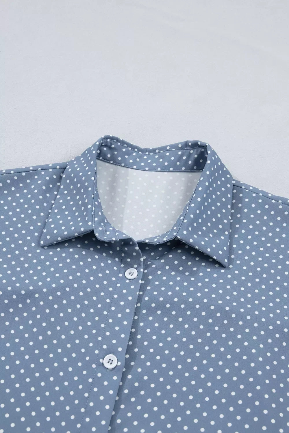 Dotted Print Cuffed Short Sleeve Shirt product image 8