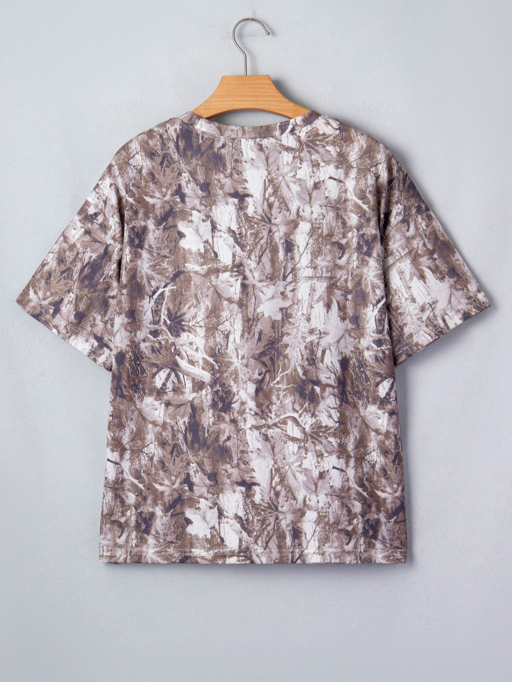 Camouflage Woodland Print Drop Shoulder Tunic Tee product image 4