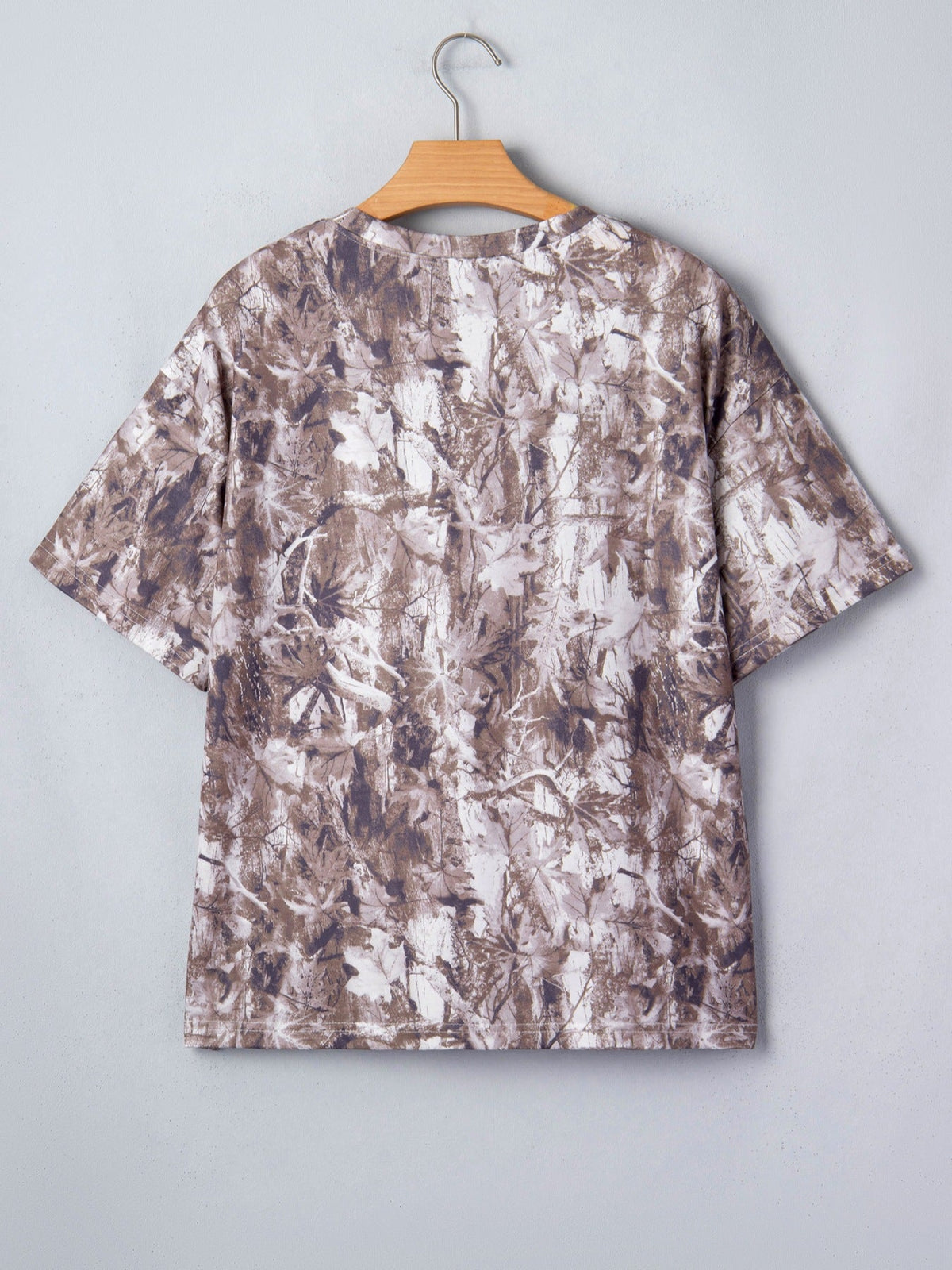 Camouflage Woodland Print Drop Shoulder Tunic Tee product image 4