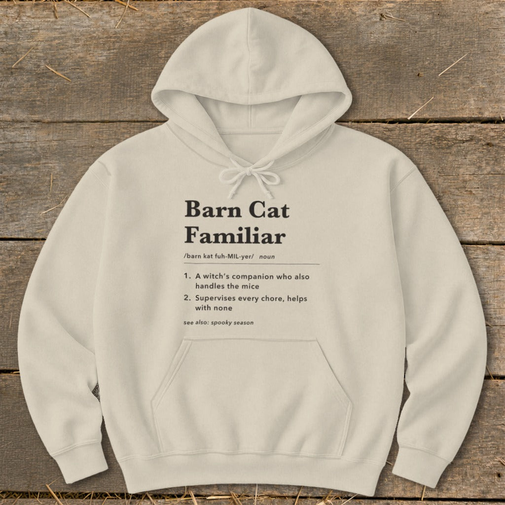 Barn Cat Familiar Definition Hoodie product image 2