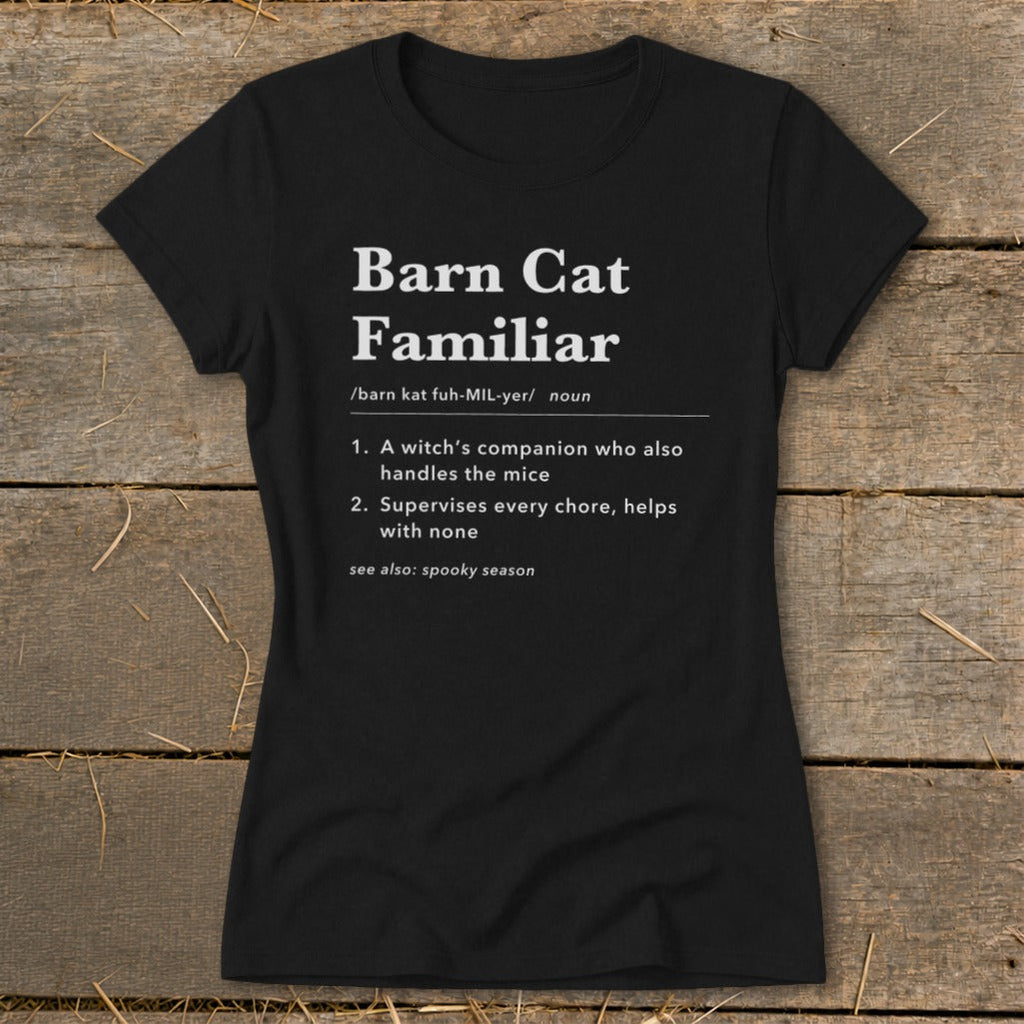 Barn Cat Familiar Definition Ladies Tee product image 2