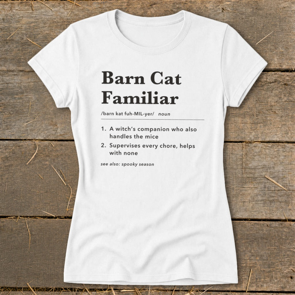 Barn Cat Familiar Definition Ladies Tee product image 4
