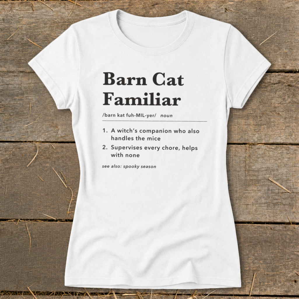 Barn Cat Familiar Definition Ladies Tee product image 4