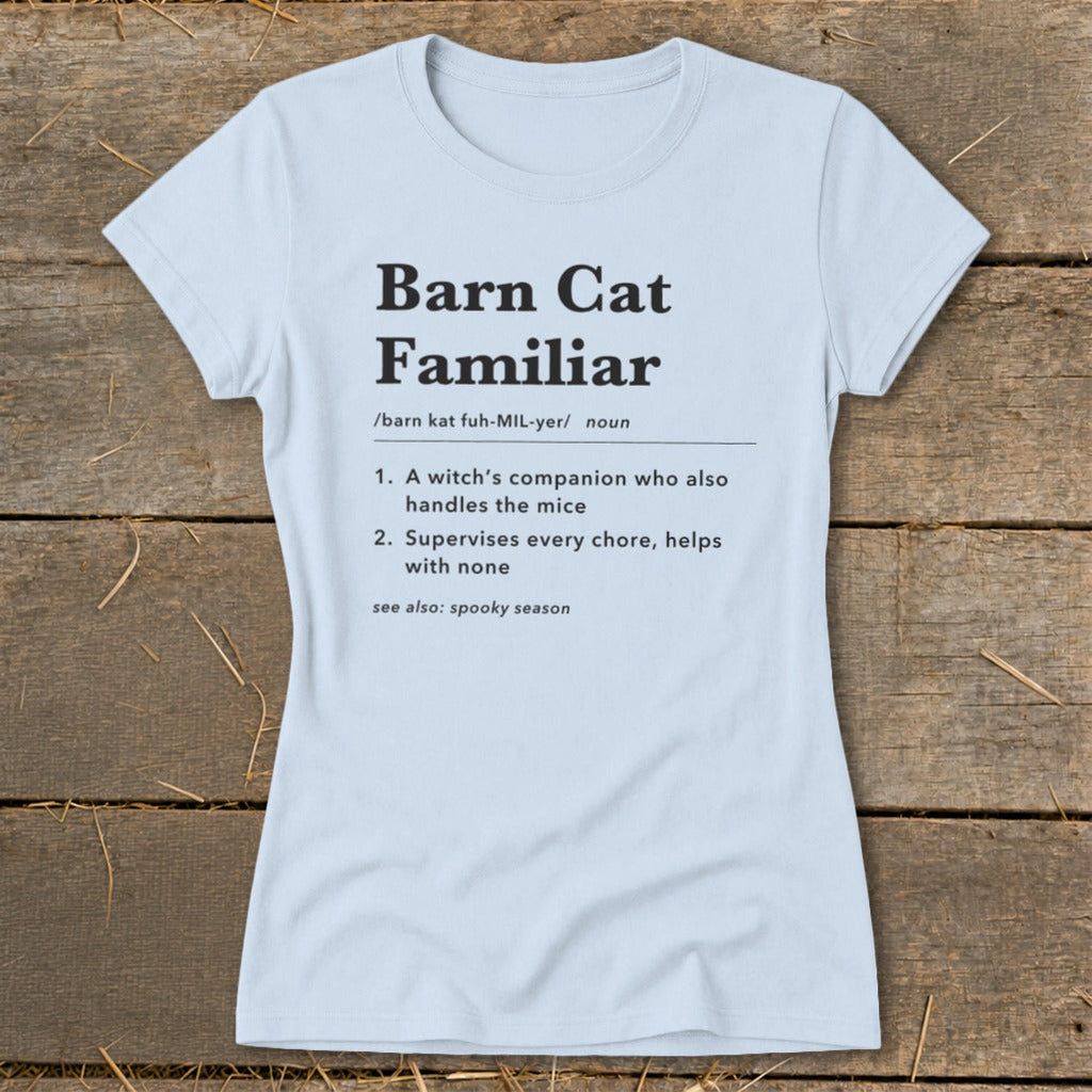 Barn Cat Familiar Definition Ladies Tee product image 5