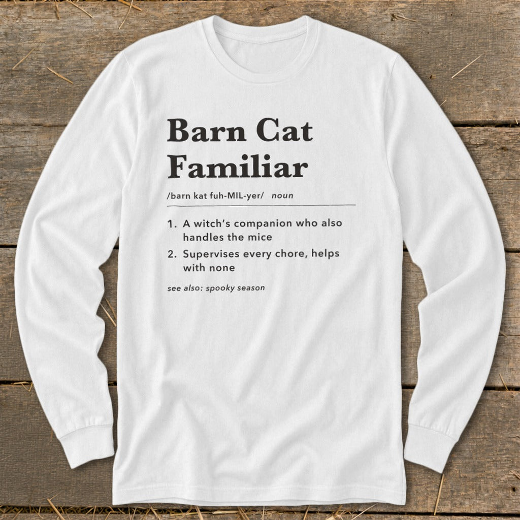 Barn Cat Familiar Definition Long Sleeve Tee product image 2