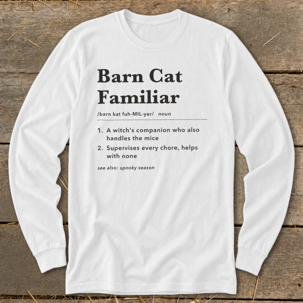Barn Cat Familiar Definition Long Sleeve Tee product image 2