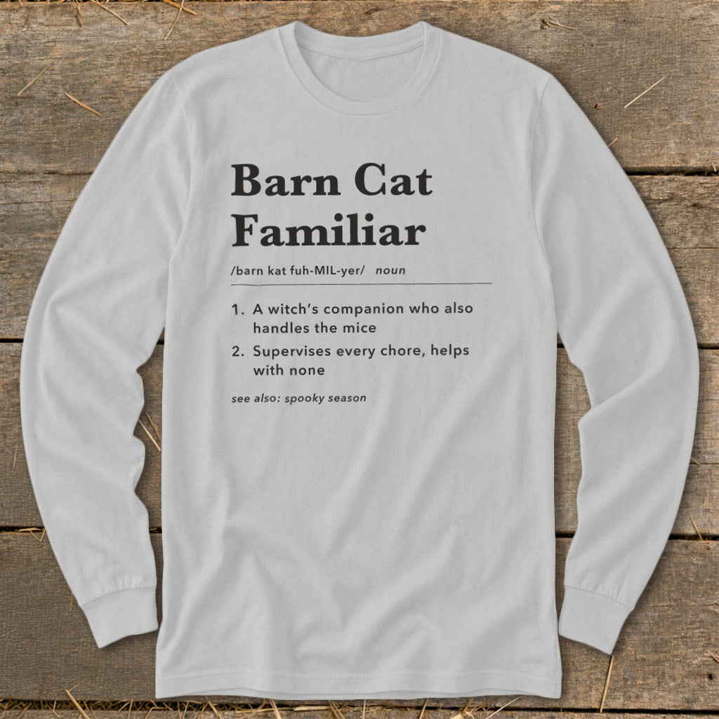 Barn Cat Familiar Definition Long Sleeve Tee product image 3