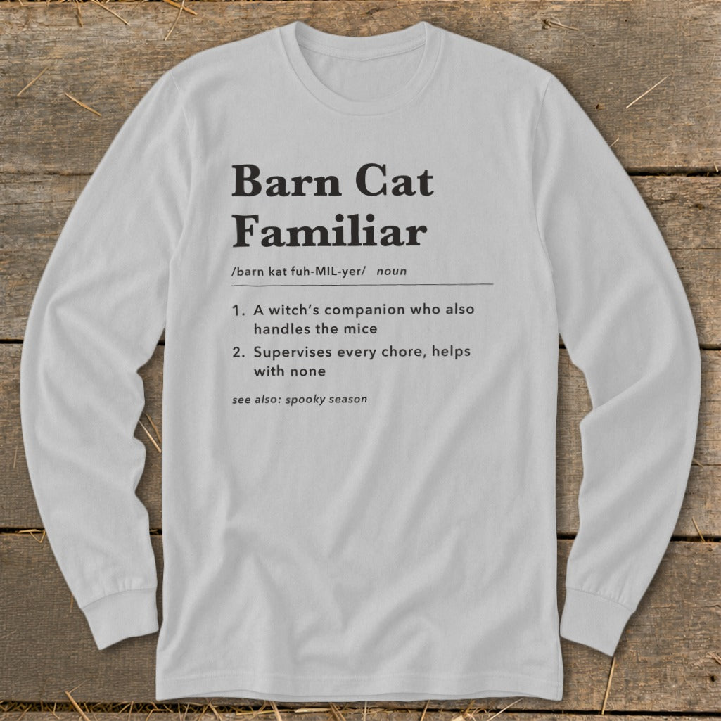 Barn Cat Familiar Definition Long Sleeve Tee product image 3