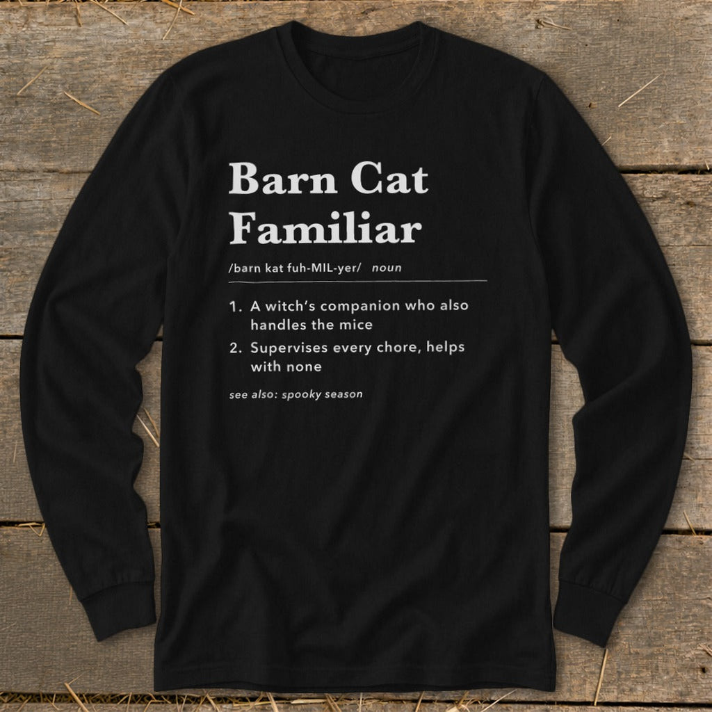 Barn Cat Familiar Definition Long Sleeve Tee product image 4