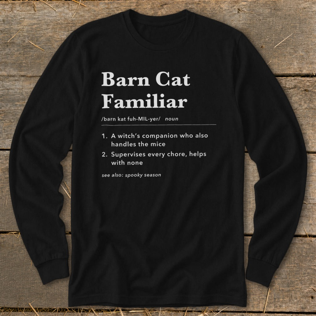 Barn Cat Familiar Definition Long Sleeve Tee product image 4