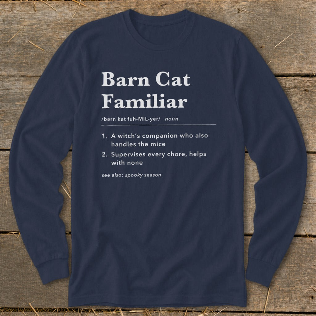 Barn Cat Familiar Definition Long Sleeve Tee product image 5
