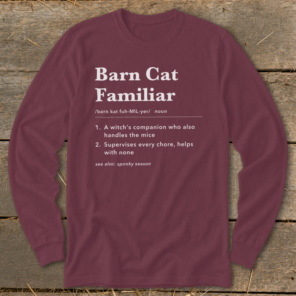 Barn Cat Familiar Definition Long Sleeve Tee product image 6