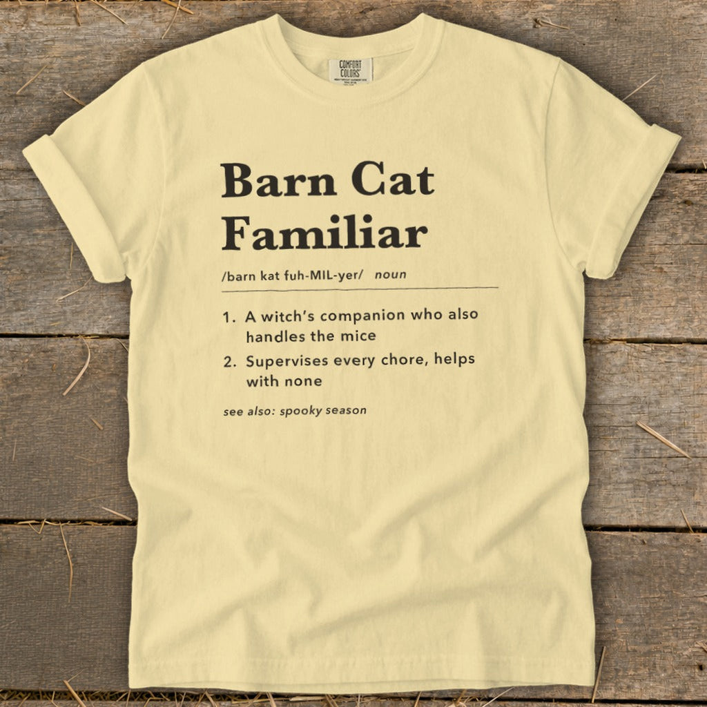 Barn Cat Familiar Definition Signature Tee product image 10