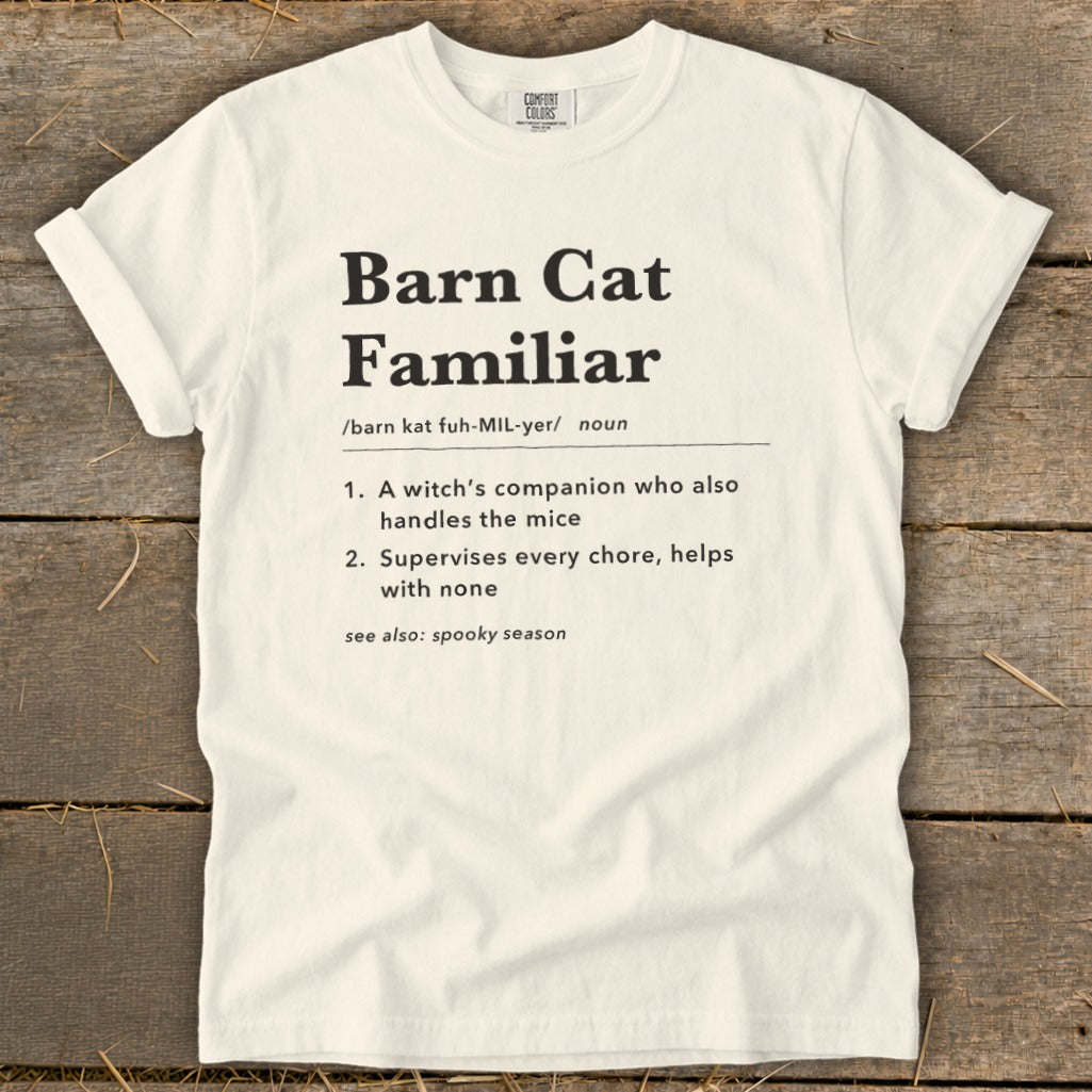 Barn Cat Familiar Definition Signature Tee product image 2