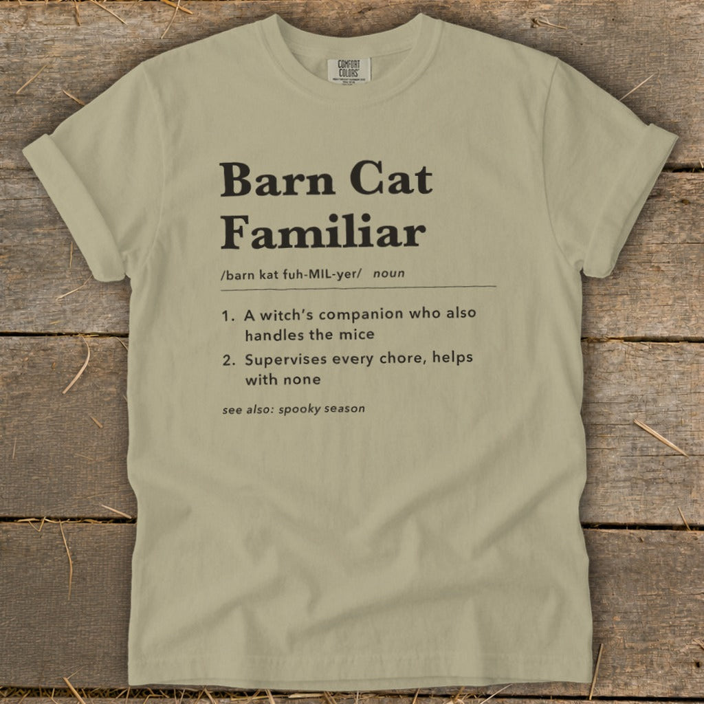 Barn Cat Familiar Definition Signature Tee product image 3