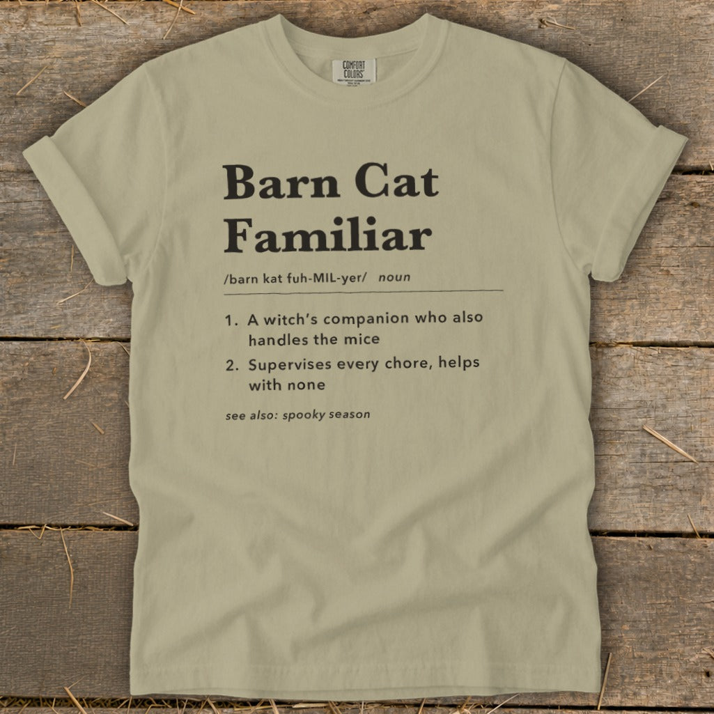 Barn Cat Familiar Definition Signature Tee product image 3