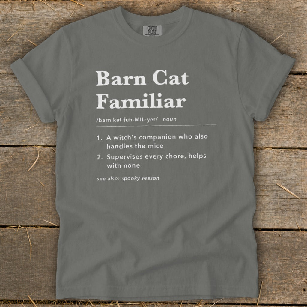 Barn Cat Familiar Definition Signature Tee product image 5