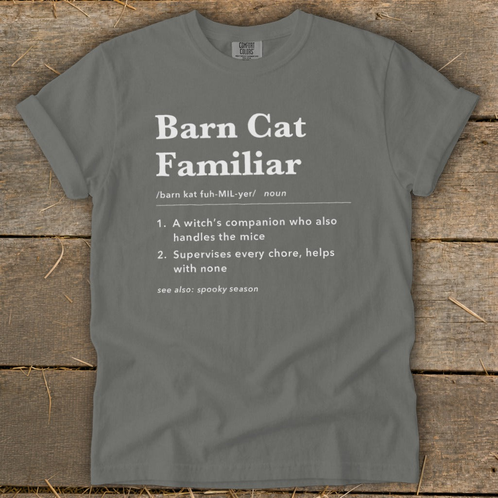Barn Cat Familiar Definition Signature Tee product image 5