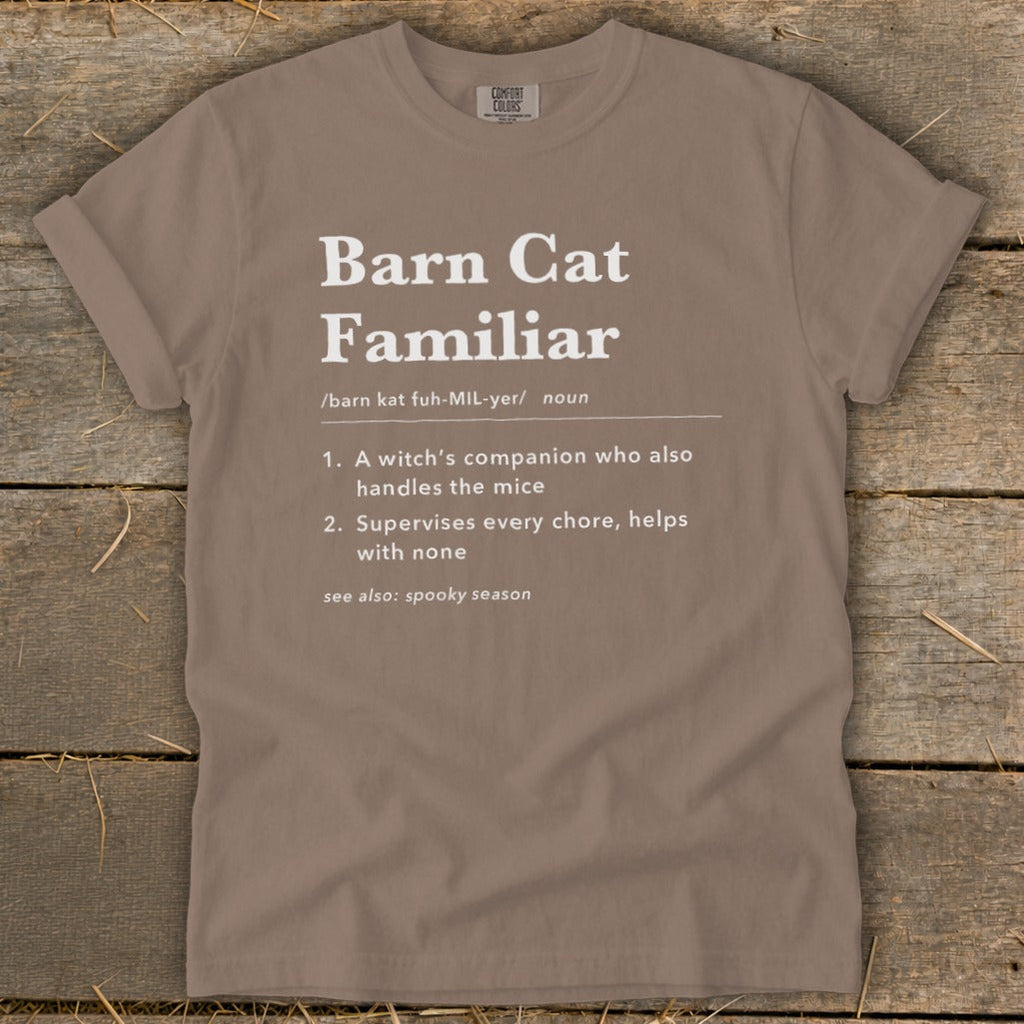 Barn Cat Familiar Definition Signature Tee product image 6