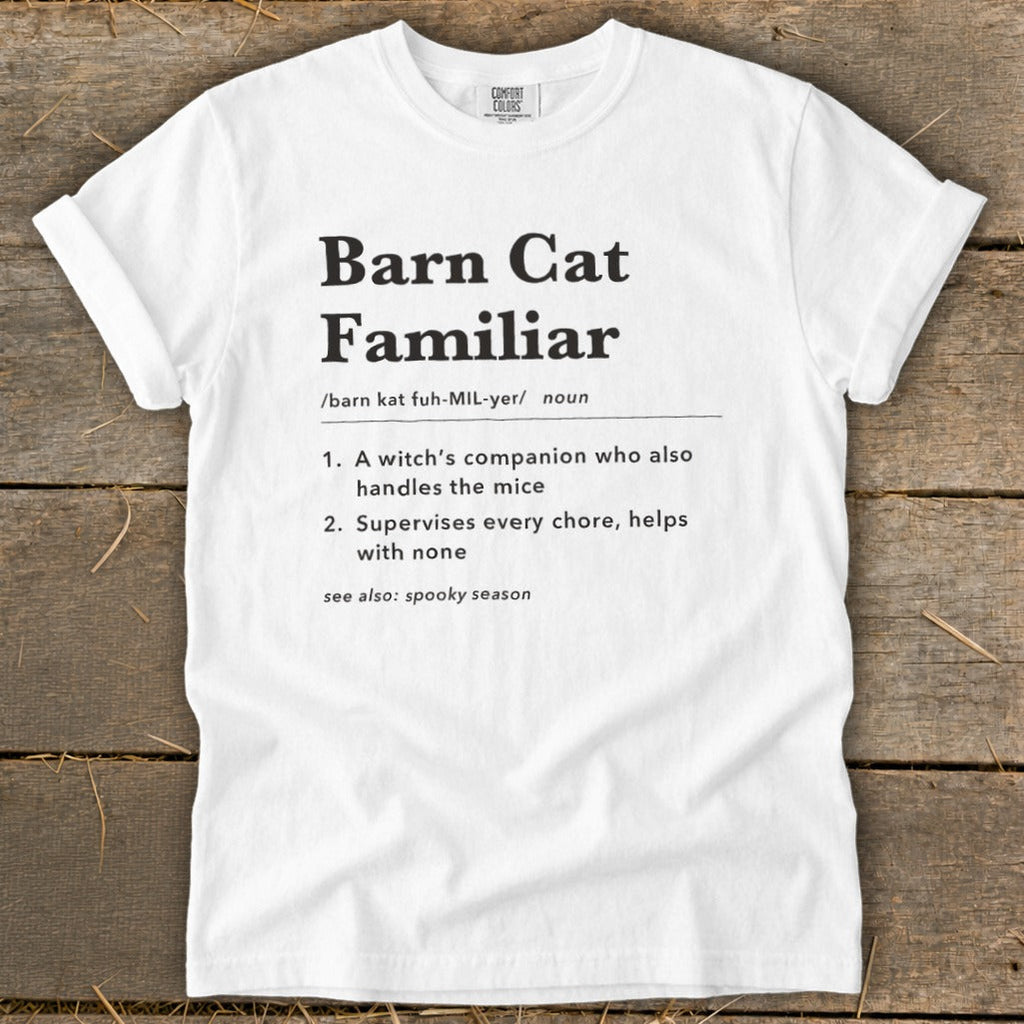 Barn Cat Familiar Definition Signature Tee product image 7