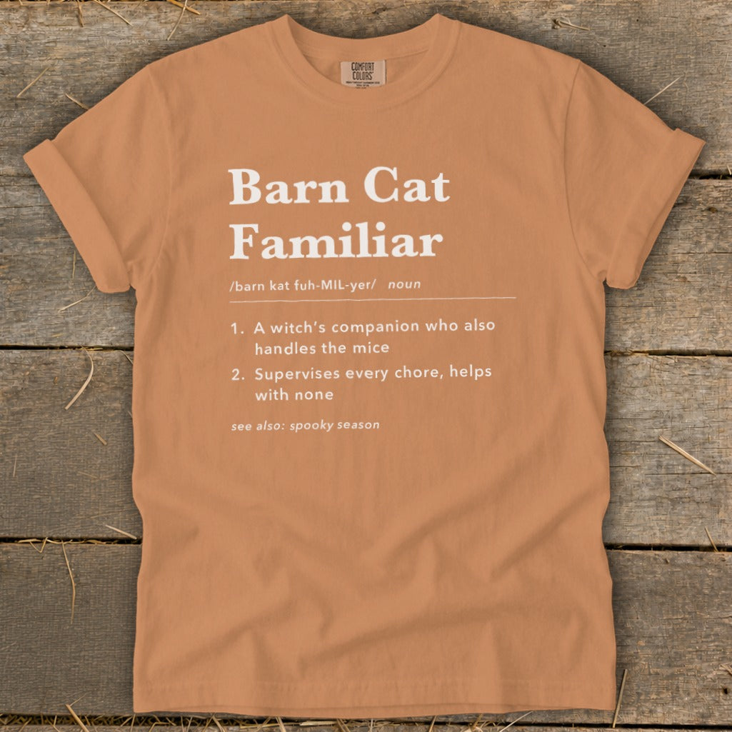 Barn Cat Familiar Definition Signature Tee product image 1