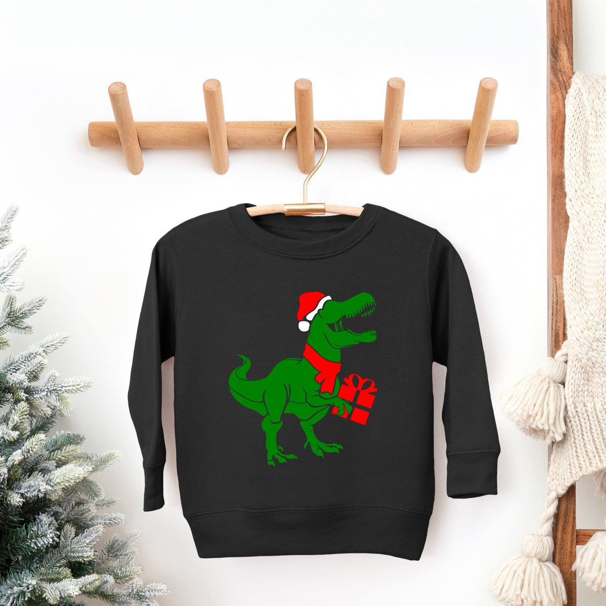 Dino Present | Toddler Graphic Sweatshirt product image 3