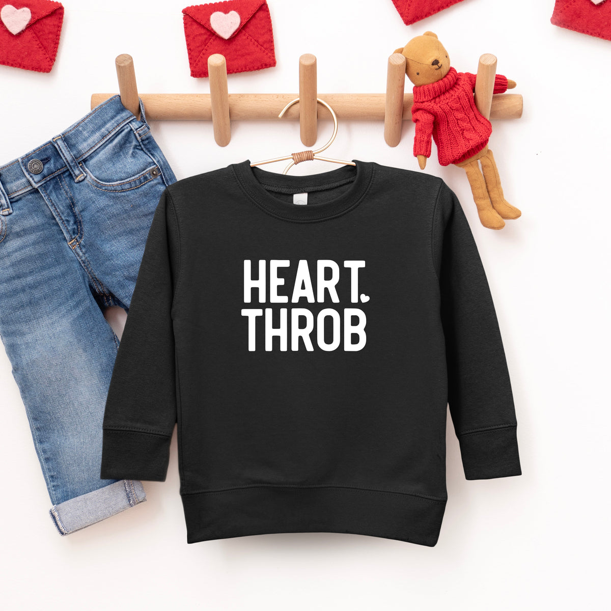 Heart Throb Small | Toddler Graphic Sweatshirt product image 3