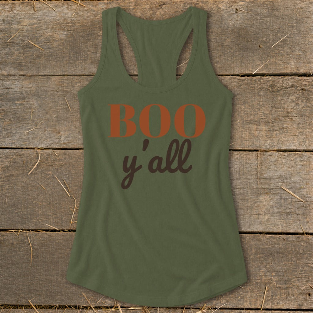 Boo Y'all Racerback Tank