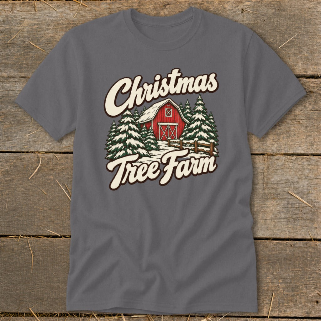 Christmas Tree Farm Barn Classic Tee product image 4