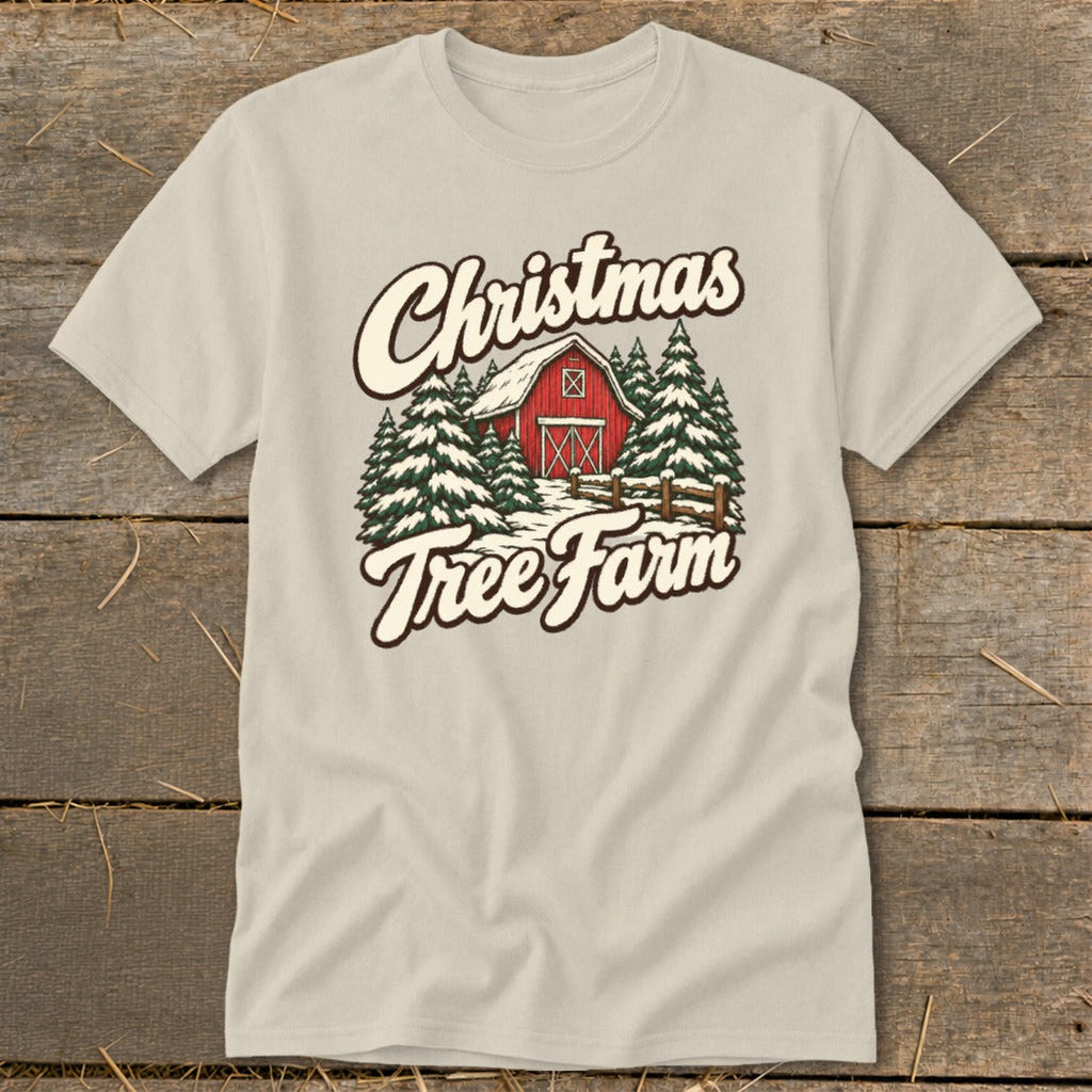 Christmas Tree Farm Barn Classic Tee product image 6