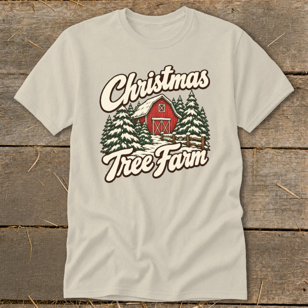Christmas Tree Farm Barn Classic Tee product image 6