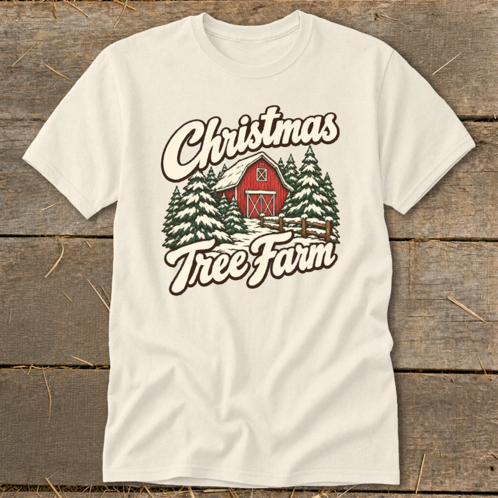 Christmas Tree Farm Barn Classic Tee product image 7