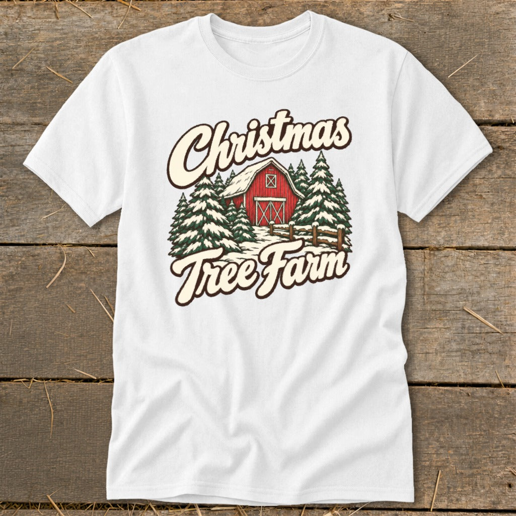 Christmas Tree Farm Barn Classic Tee product image 1