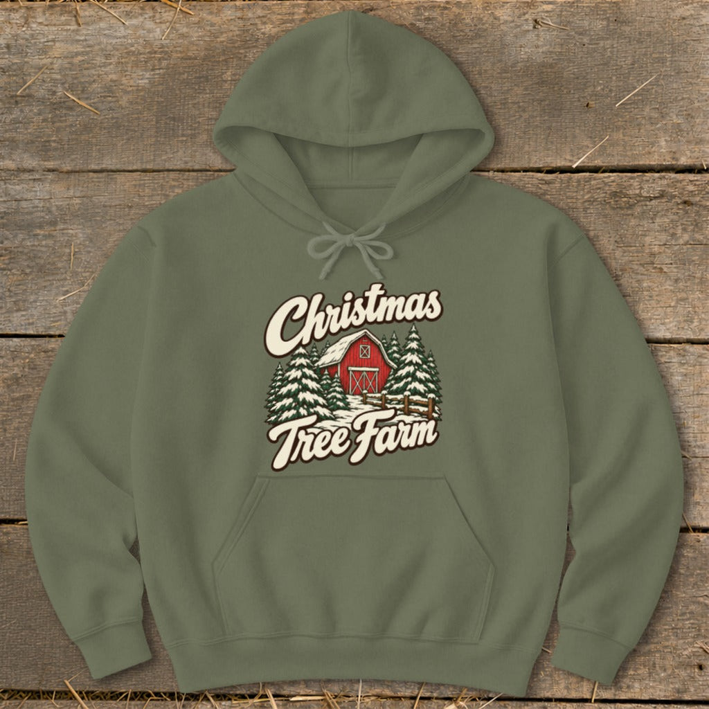 Christmas Tree Farm Barn Hoodie product image 3