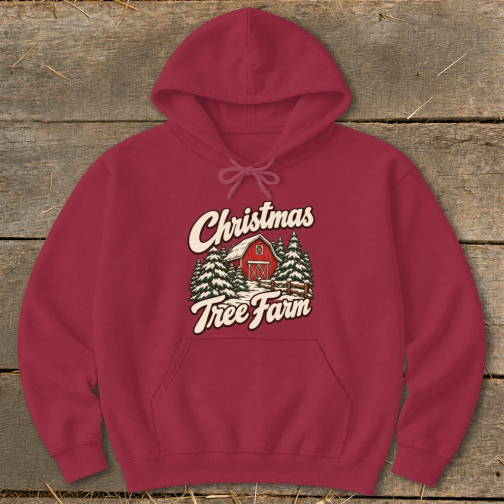 Christmas Tree Farm Barn Hoodie product image 5