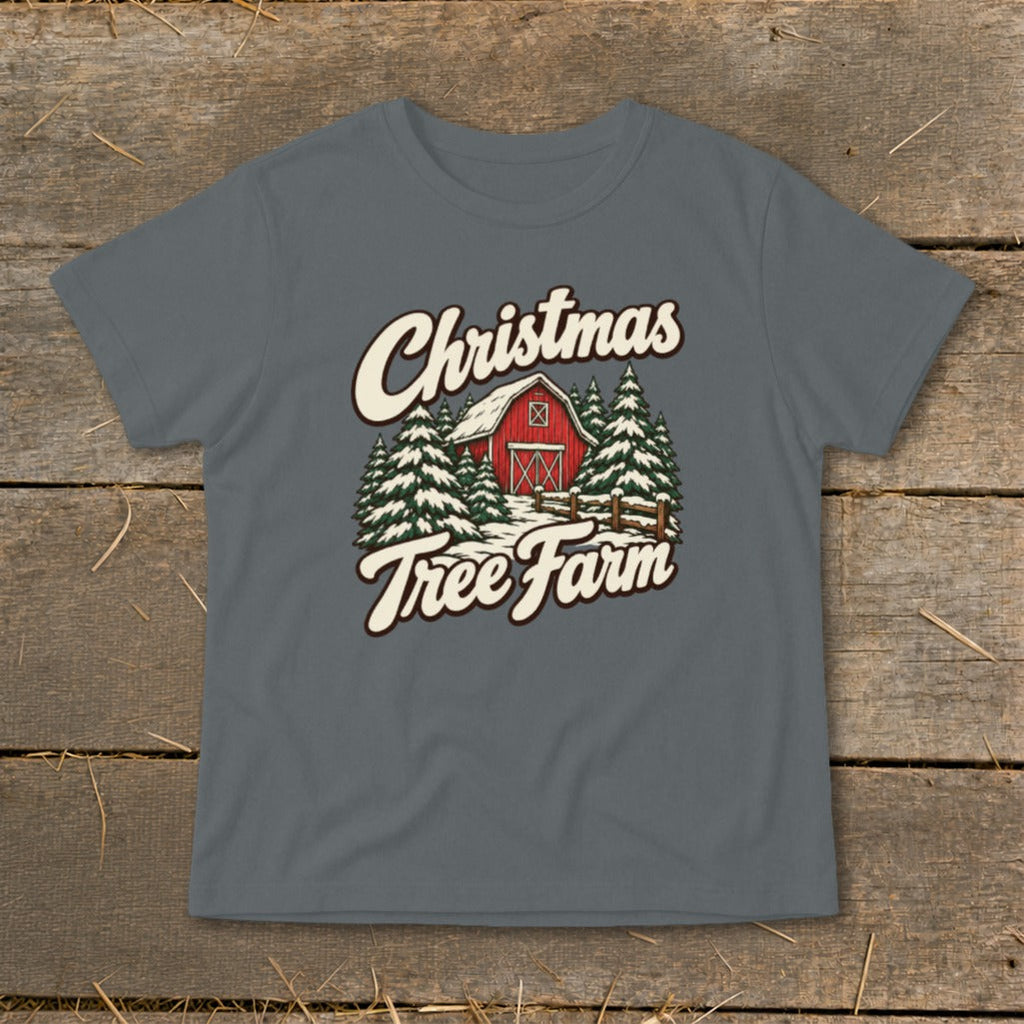 Christmas Tree Farm Barn Infant Tee product image 3