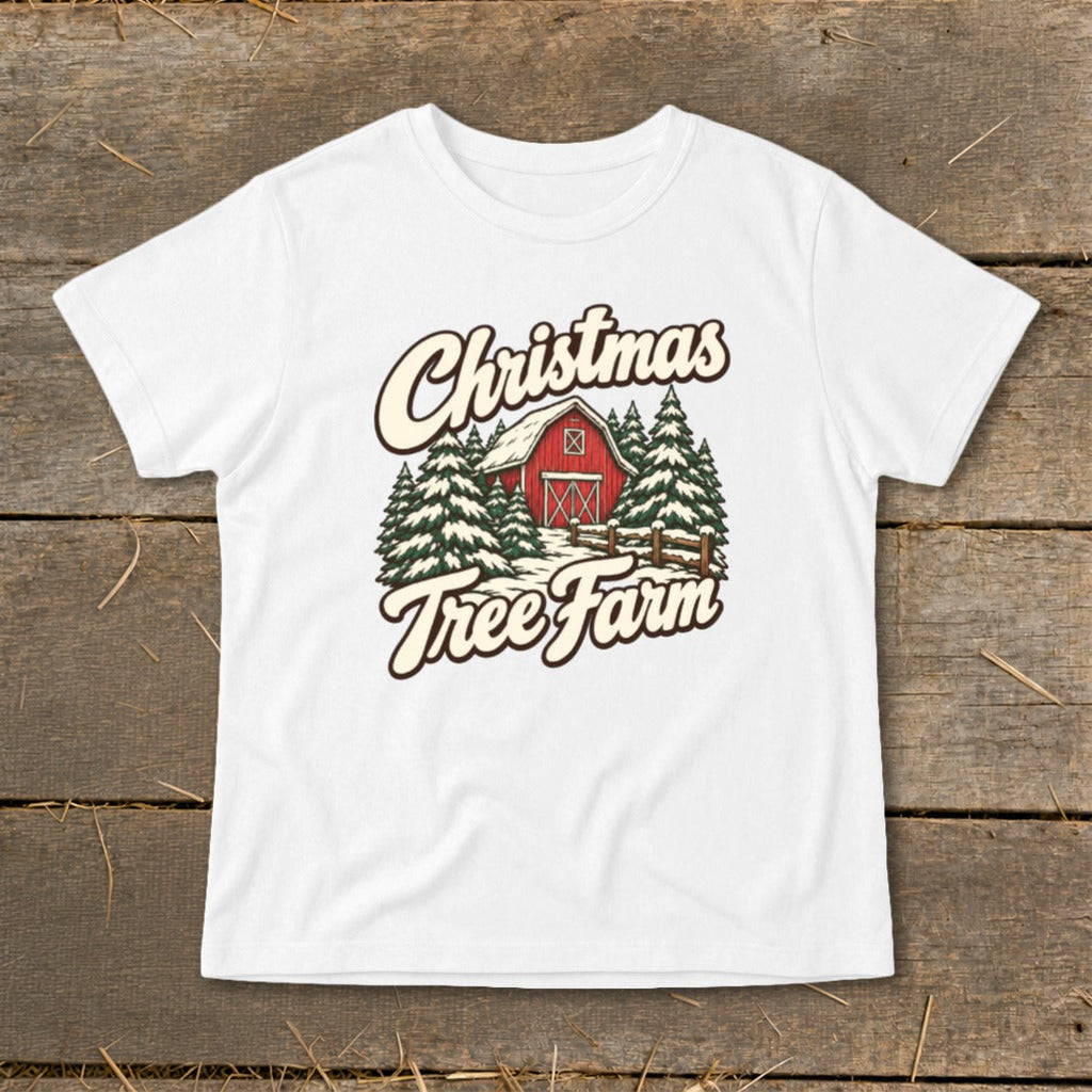 Christmas Tree Farm Barn Infant Tee product image 1