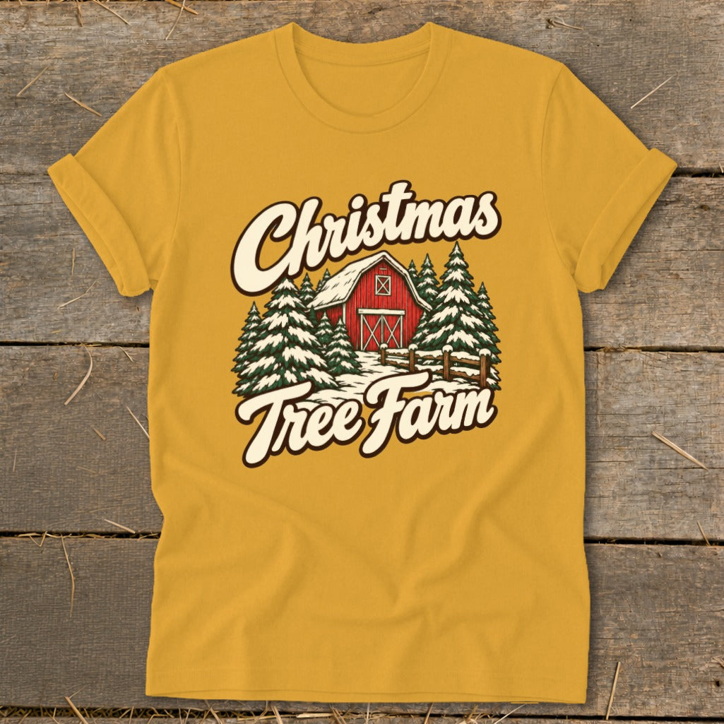 Christmas Tree Farm Barn Softstyle Tee product image 2