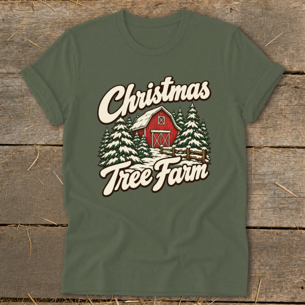Christmas Tree Farm Barn Softstyle Tee product image 3