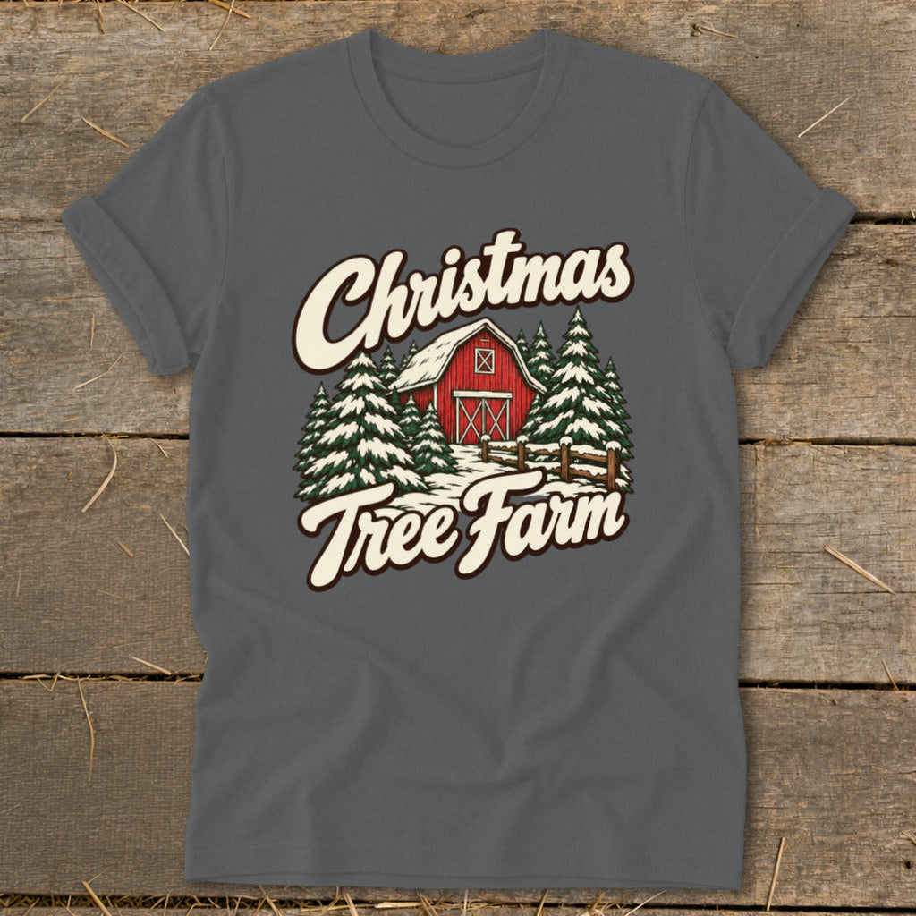 Christmas Tree Farm Barn Softstyle Tee product image 6