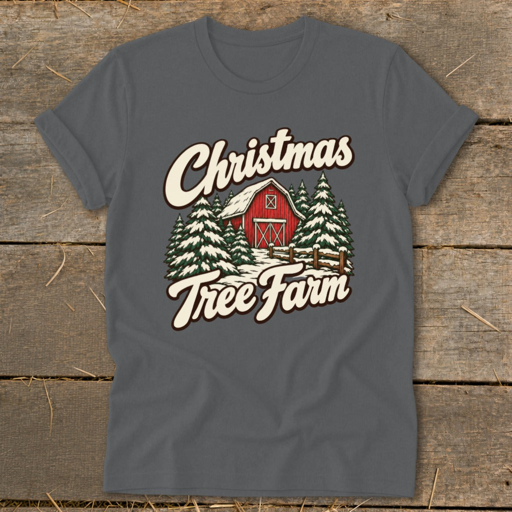 Christmas Tree Farm Barn Softstyle Tee product image 6